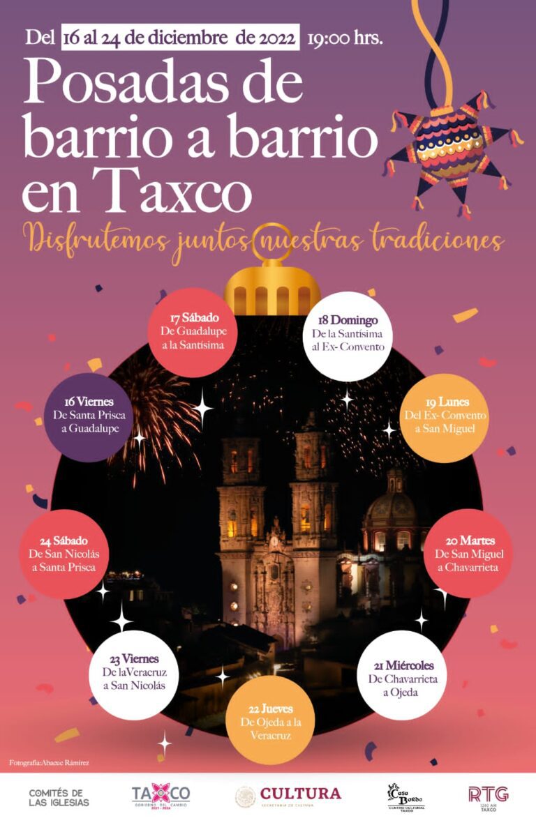 Diciembre en la tradición popular. Posadas de barrio a barrio en Taxco