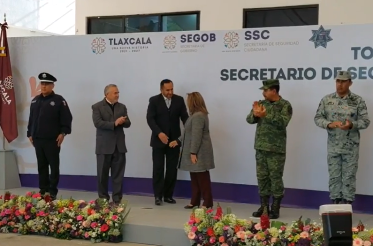 Gobernadora Toma Protesta al Nuevo Secretario de Seguridad Ciudadana en Tlaxcala