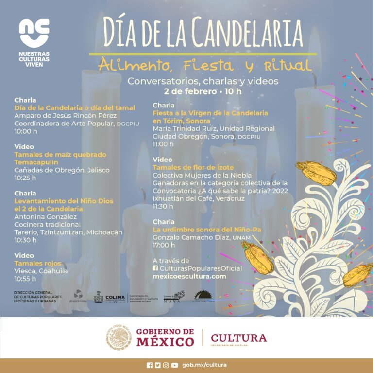 Dedicarán jornada virtual a la importancia ceremonial, social y gastronómica de La Candelaria