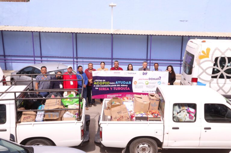 Envía Sistema Estatal DIF Ayuda Para Damnificados del Terremoto en Siria y Turquía