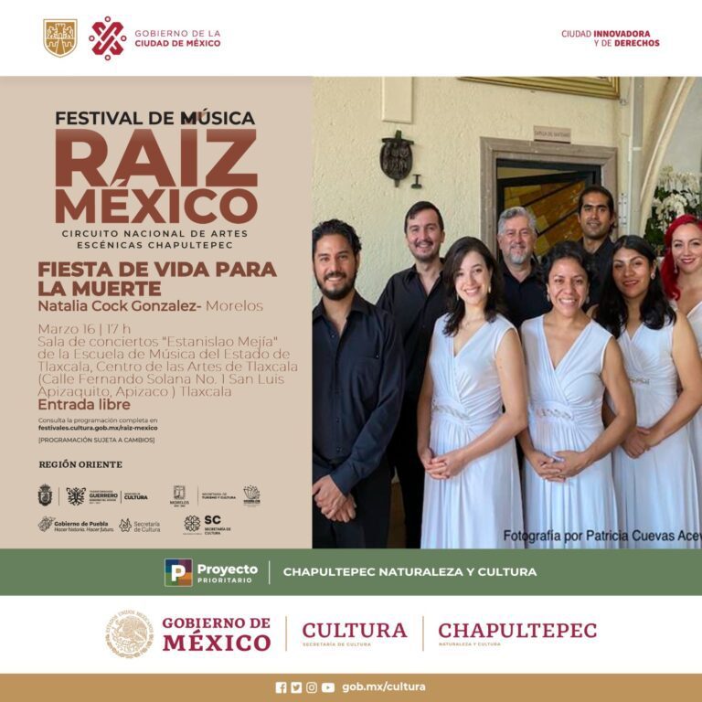 Secretaría de Cultura Tlaxcala invita a los conciertos de Raíz México en el Centro de las Artes