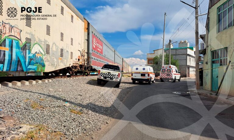 Integra PGJE investigación por la muerte de un hombre sobre las vías del tren en Huamantla