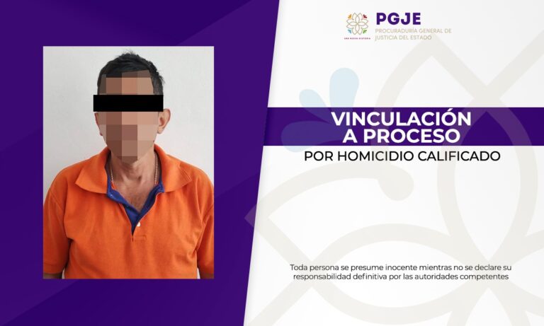 Obtiene PGJE vinculación a proceso por homicidio calificado