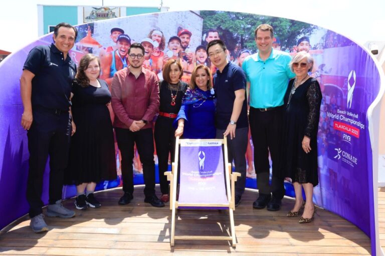 Gobernadora Pone en Marcha Oficina del Campeonato Mundial de Voleibol de Playa Tlaxcala 2023