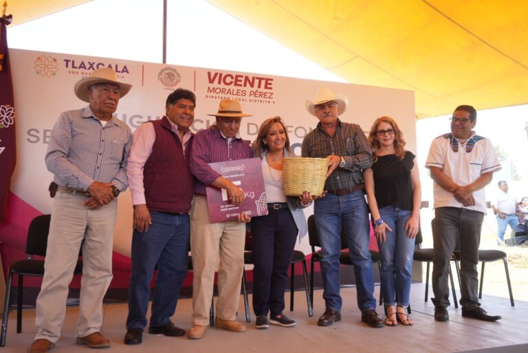 Diputado Vicente Morales Pérez inauguró el Fondo de semillas nativas «Teocintle» en Hueyotlipan