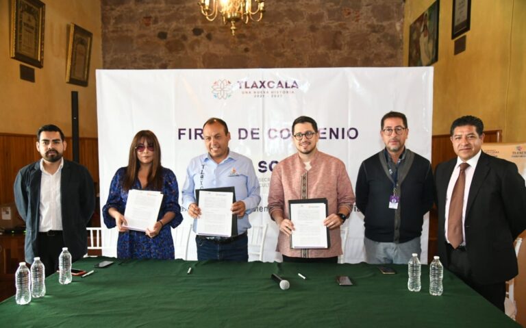 Firman Secretaría de Cultura y ayuntamiento de Tlaxco convenio de colaboración