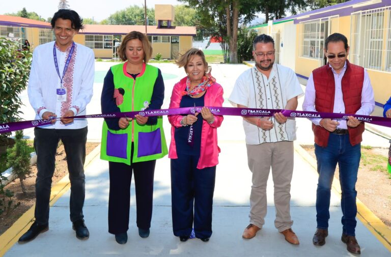 Entregó Gobernadora Obra en el Preescolar «Juan Jacobo Rousseau» de Apizaco