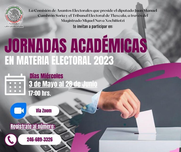 El Congreso del Estado y el TET Llevarán a Cabo Jornadas Académicas en Materia Electoral