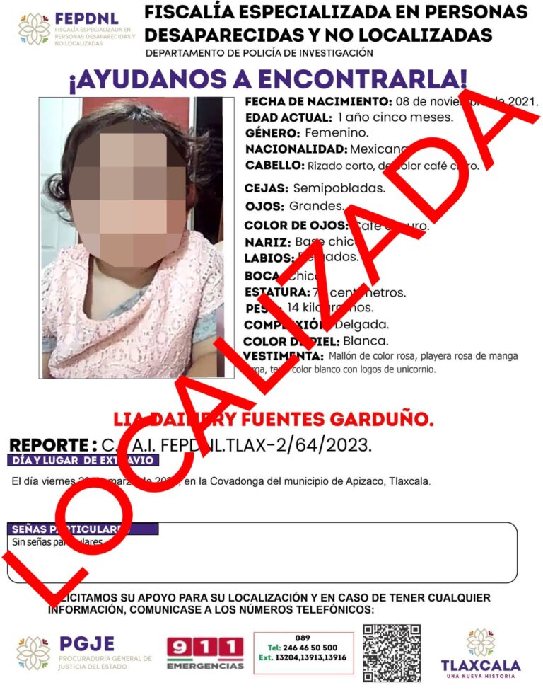 Ubica PGJE a una mujer y tres menores de edad reportadas como no localizadas