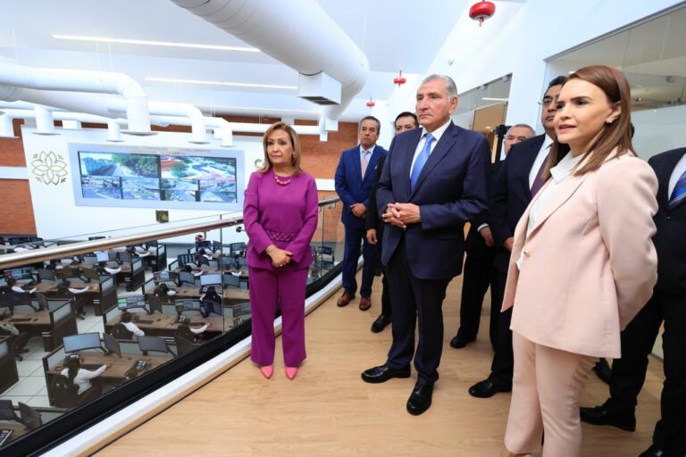 Inaugura Gobernadora Lorena Cuéllar y Titular de Segob Federal, Adán Augusto López el C5i