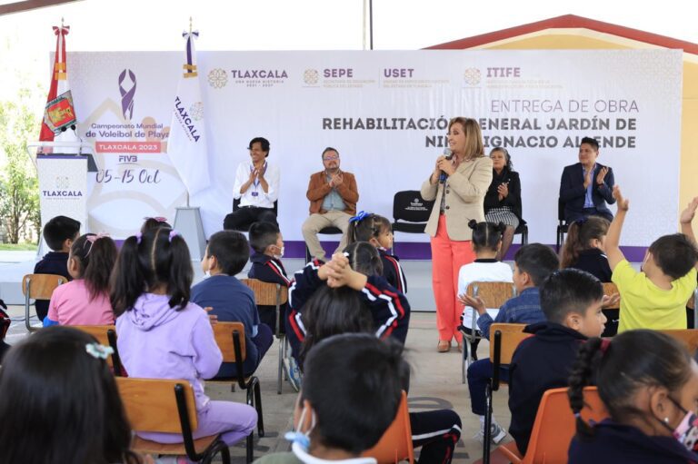 Entrega Gobernadora Rehabilitación del Jardín de Niños «Ignacio Allende” en Acuitlapilco