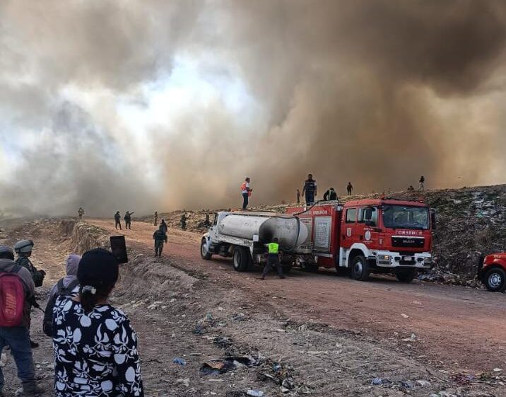Atiende SMA Incendio en el Relleno Sanitario de Panotla