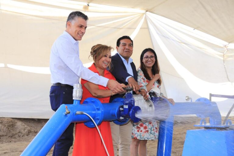 Inaugura Gobernadora Pozo de Agua Potable en Tetlanohcan