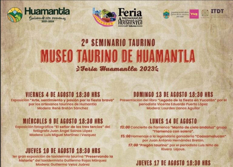 Anuncia ITDT «Segundo Seminario Taurino» en Huamantla