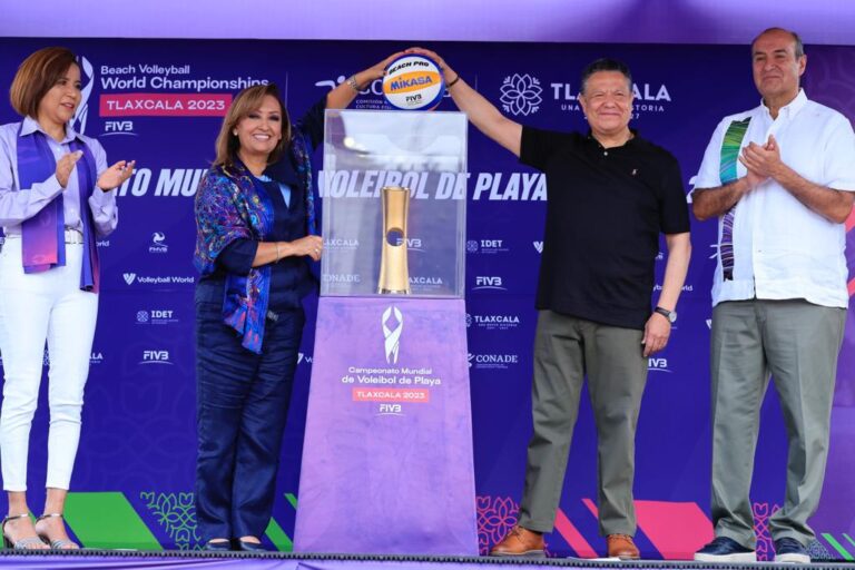 Promueve Gobierno de Tlaxcala Campeonato Mundial de Voleibol de Playa 2023
