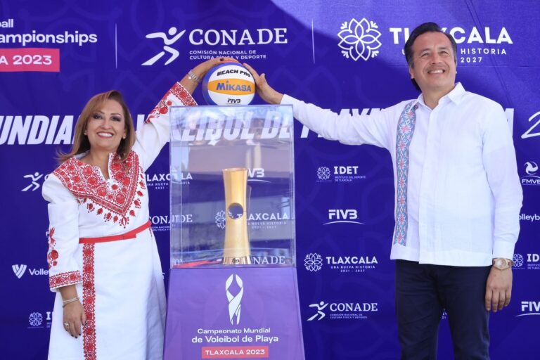 Llega a Veracruz Trofeo del Campeonato Mundial de Voleibol de Playa Tlaxcala 2023