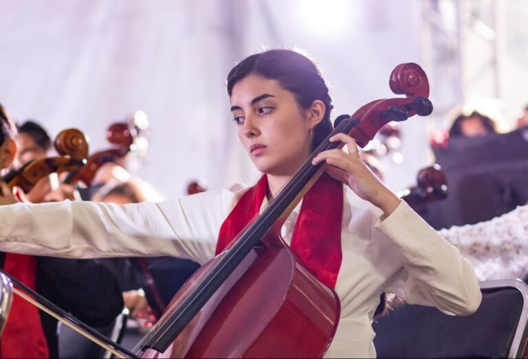 El Palacio de Cultura de Tlaxcala vibra al ritmo de la Orquesta Sinfónica Infantil de México