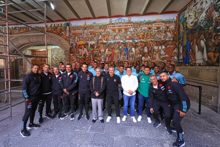Recibió Gobierno del Estado a Delegación de la Selección Colombiana de Fútbol Sub–23