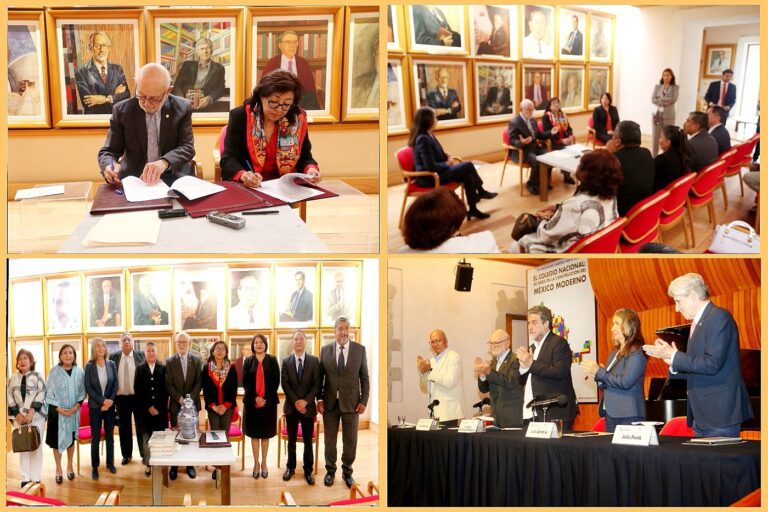 Signan acuerdo de colaboración UATx y El Colegio Nacional