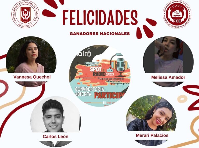 Destacan estudiantes de la UATx en concurso nacional del INAI