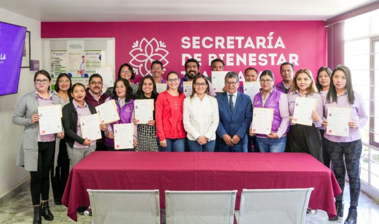 Fortalecen Secretaría de Bienestar y Coltlax Estrategias en Beneficio de la Población Vulnerable