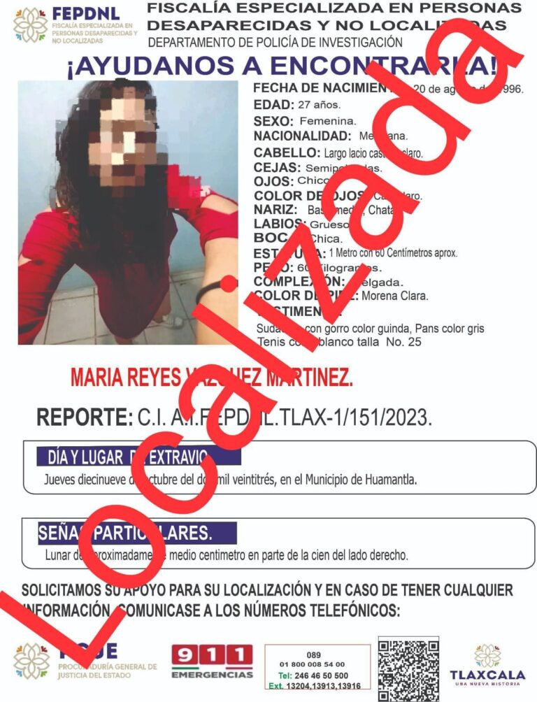 Presentan ante fiscalía a una mujer y un menor de edad reportados como no localizados: PGJE