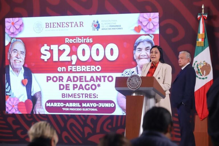Del 29 de enero al 23 de febrero se realiza el pago adelantado de Pensiones y Programas de Bienestar