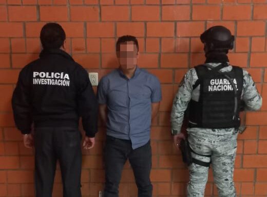 PGJE en colaboración con Guardia Nacional aprehende a Erick N., por el delito de secuestro en Tlaxco en junio de 2021