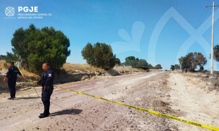 Inicia PGJE Carpeta de Investigación por Homicidio Doloso en el Municipio de Yauhquemehcan