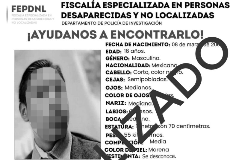 Presentan ante fiscalía a menor de edad reportado como no localizado: PGJE