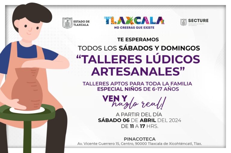 Invita Secture a los niños a participar en talleres artesanales
