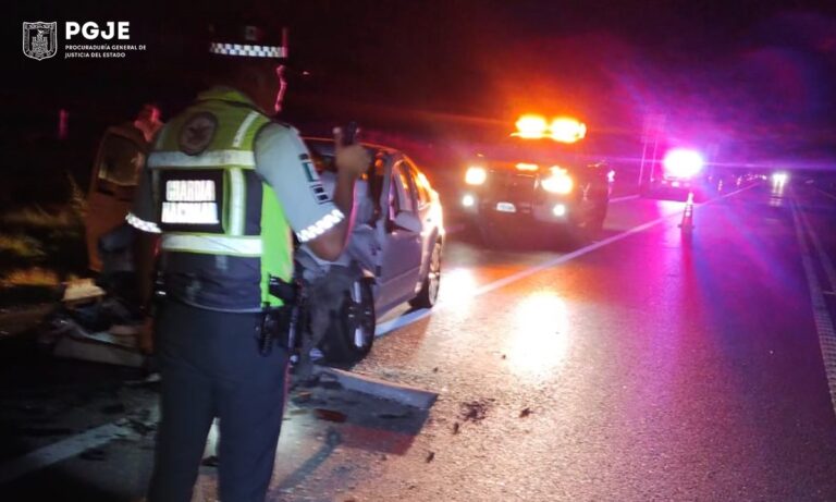 Inicia PGJE carpeta de investigación por accidente en Atltzayanca