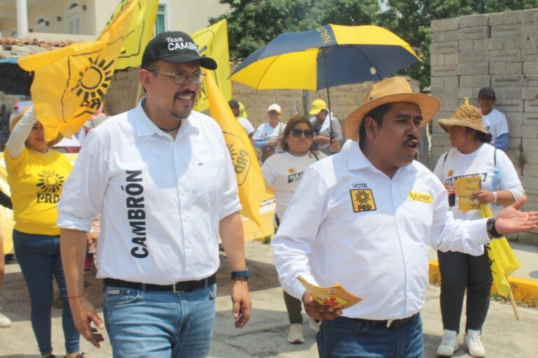 Juan Manuel Cambrón, llevó a cabo una intensa jornada en diversas localidades del estado
