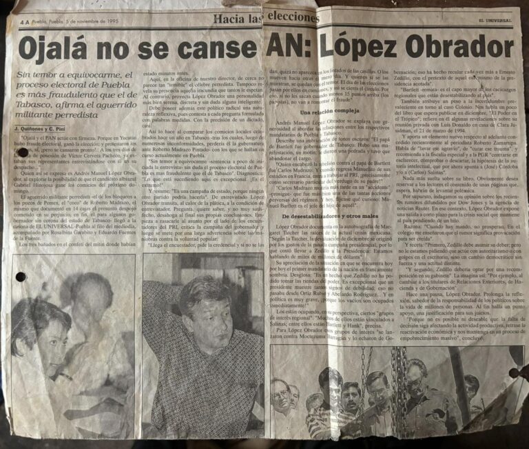 ARCHIVO EN CÓDIGO  Ojalá no se canse AN: López Obrador