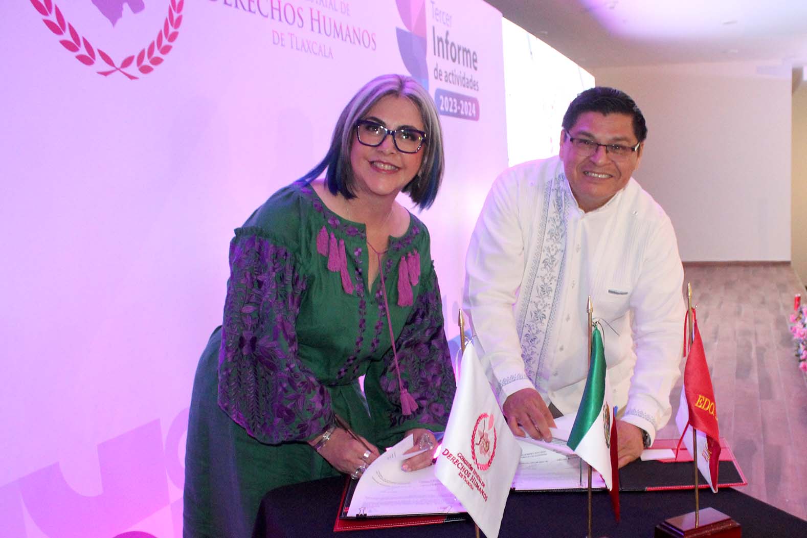 Firmó CEDHT convenios de colaboración con organismos DDH de Tabasco, Veracruz, Oaxaca y Bahía de Banderas