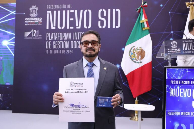 Asiste Pepe Temoltzin a la presentación del SID, herramienta donada al Congreso Local por el Congreso de Guanajuato