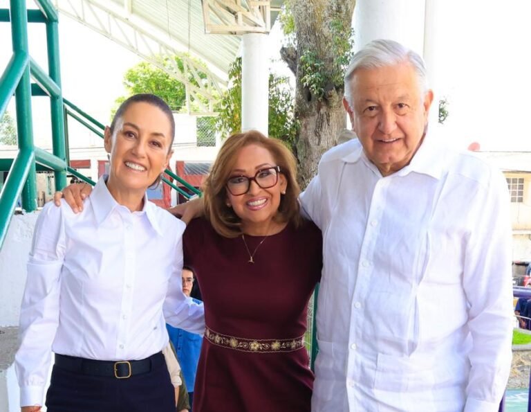Coinciden AMLO y Sheinbaum en el Liderazgo de la Gobernadora de Tlaxcala