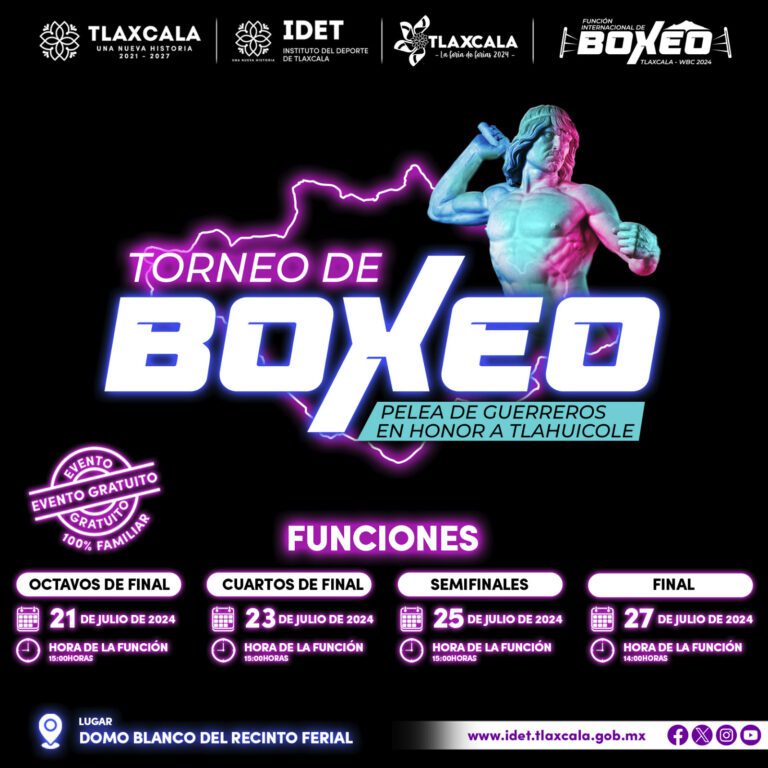 Realizará WBC e IDET Torneo Amateur de Boxeo «Pelea de Guerreros en Honor a Tlahicole»