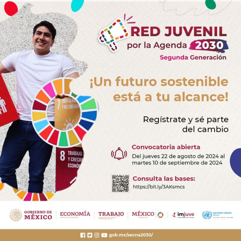 Invitan a juventudes tlaxcaltecas a ser parte de la “red juvenil por la agenda 2030, segunda generación”