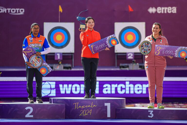 Podio de Arco Recurvo Femenino Para China, India y México