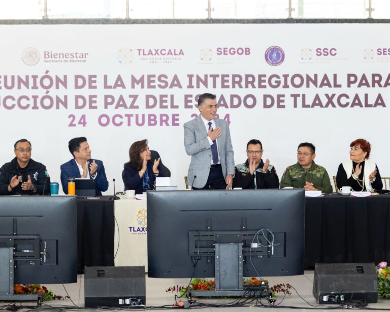 Tlaxcala de Xicoténcatl fungió como anfitrión de la 8ª Mesa Interregional para la Construcción de Paz del Estado