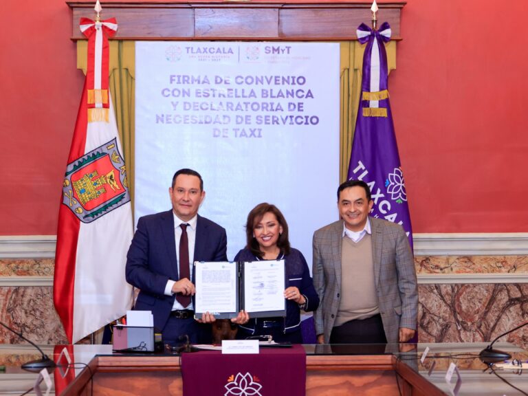 Firma Gobierno del Estado Convenio Para Mejorar Movilidad en Tlaxcala