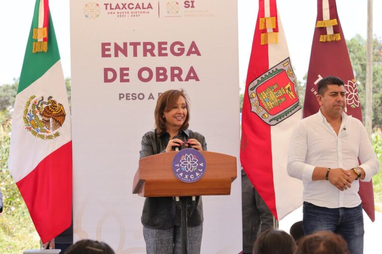 Entrega Gobernadora Obra Pública en Tetla