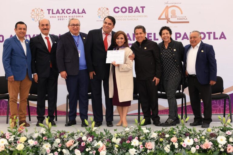 Reconoce Gobernadora 40 Años de Trayectoria del Cobat Panotla