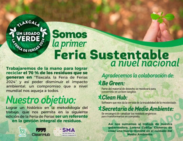 Tlaxcala, La «Feria de Ferias 2024» Será la Primera Sustentable del País