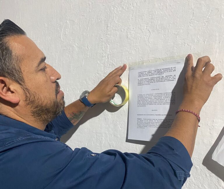 Lanza Ayuntamiento de Tlaxcala de Xicohténcatl convocatoria para la renovación de las delegaciones municipales