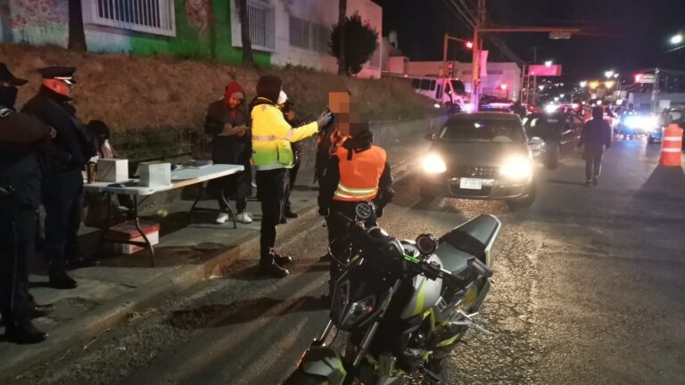 Con el operativo alcoholímetro, ayuntamiento de Tlaxcala de Xicohténcatl refuerza la seguridad