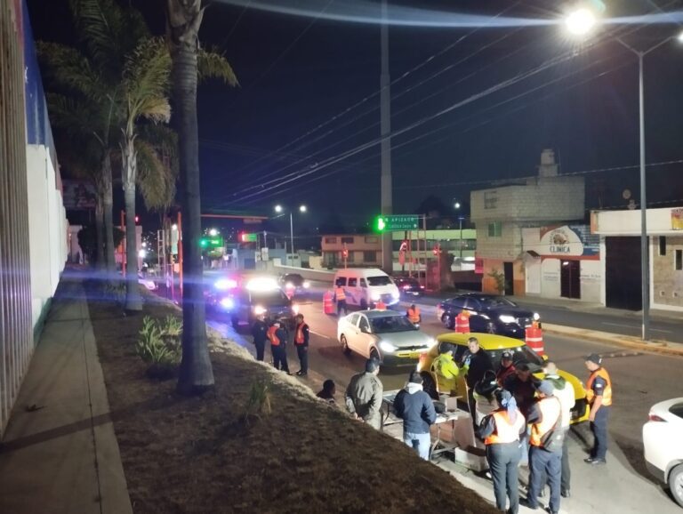 Continúa salvando vidas operativo Alcoholímetro en Tlaxcala de Xicohténcatl