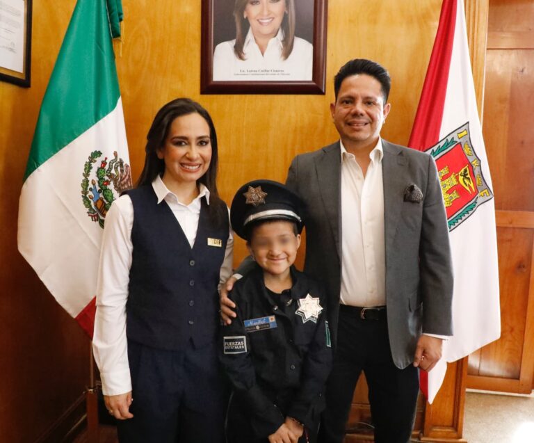 Cumple Maribel su Sueño de Convertirse en Policía y Titular de la SSC en Tlaxcala por un día