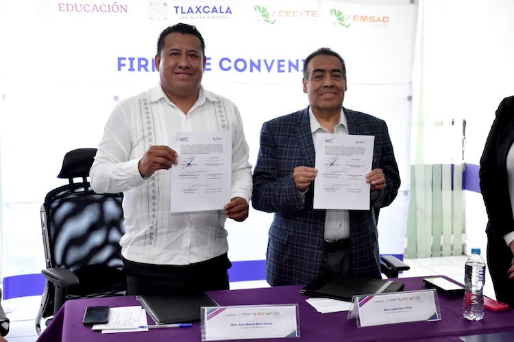 Firman convenio CECyTE–EMSaD y UTT para que estudiantes tengan pase directo